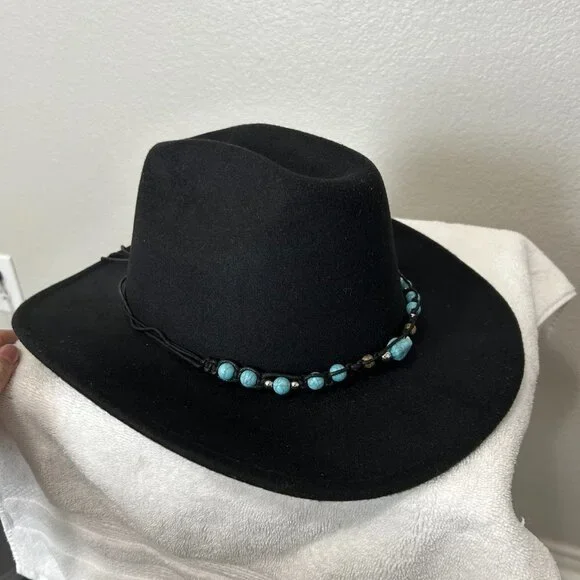 NWOT Cowboy/Cowgirl Hat Band With Faux Turquoise Stones SKU 172 - Picture 4 of 5